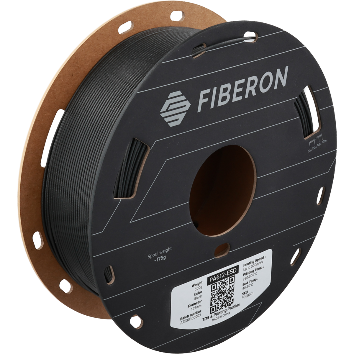 Fiberon PA612-ESD 1.75mm 0.5kg - Black