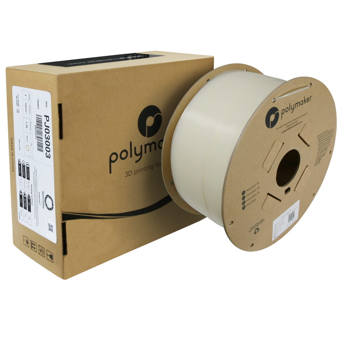 PolyCast spool and packaging