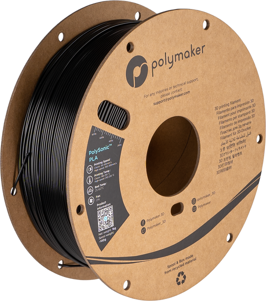 PolySonic PLA 1.75mm 1kg - Black
