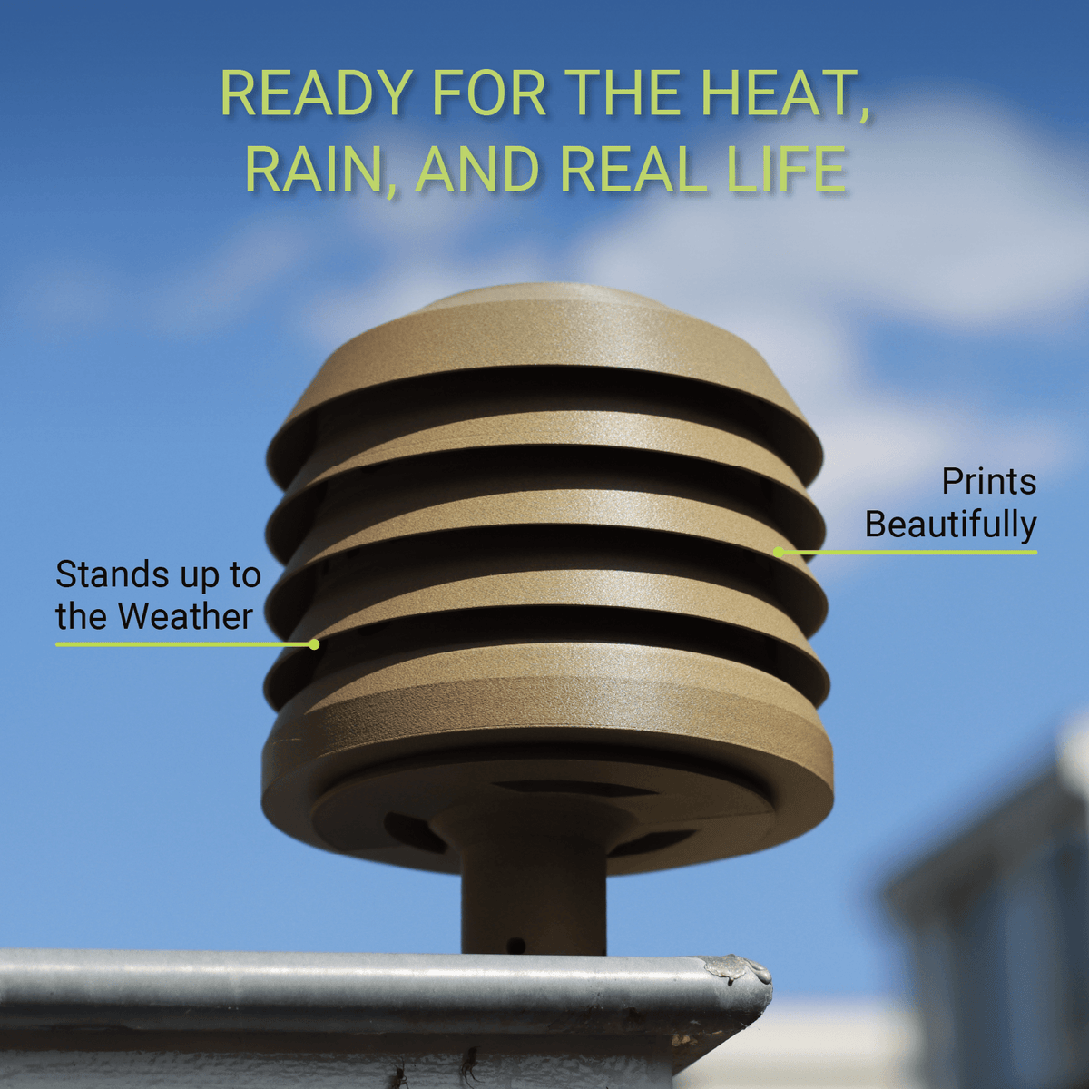 Fiberon ASA-CF08 heat and weather resistance